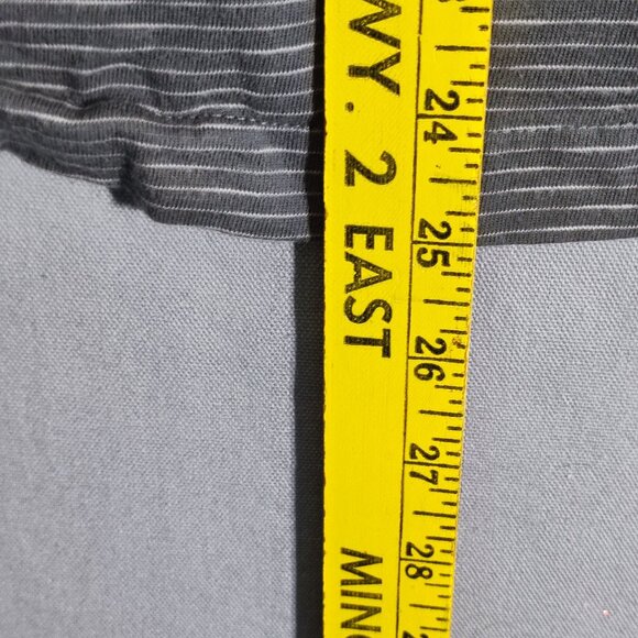 Original Penguin long sleeve crew neck pullover men's size L grey stripes patter - Picture 8 of 8